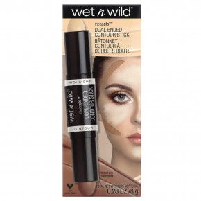 wet n wild, MegaGlo, двусторонний контурный стик, легкий / средний, 8 г (0,28 унции) в Москве - eco-herb.ru | фото