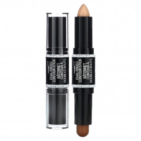 wet n wild, MegaGlo, двусторонний контурный стик, средний / коричневый, 8 г (0,28 унции) - описание | фото