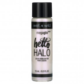 wet n wild, MegaGlo, Hello Halo, жидкий хайлайтер, оттенок 303A галографический, 15 мл (0,5 жидк. унции) - описание | фото