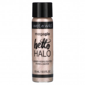 wet n wild, MegaGlo, Hello Halo, жидкий хайлайтер, оттенок 304A Halo, Goodbye, 15 мл (0,5 жидк. унции) - описание | фото