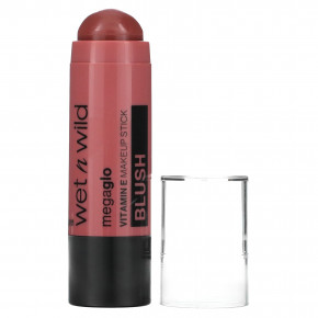 wet n wild, MegaGlo, стик для макияжа с витамином Е, румяна, 1115047 Say It Ain't Rose, 6 г (0,21 унции) - описание