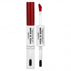 wet n wild, Megalast, Lock 'N' Shine, краска для губ и блеск, Red-y For Me, по 4 мл (0,13 жидк. унц.) - описание