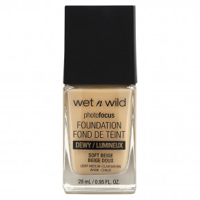 wet n wild, PhotoFocus Foundation, Dewy, мягкий бежевый, 28 мл (0,95 жидк. унц.) в Москве - eco-herb.ru | фото