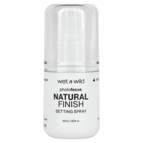 wet n wild, PhotoFocus, натуральный спрей для финишной фиксации, оттенок 301A, 45 мл (1,52 жидк. унции) - описание | фото