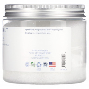 White Egret, английская соль, без запаха, 454 г (16 унций) в Москве - eco-herb.ru | изображение White Egret, английская соль, без запаха, 454 г (16 унций) в Москве - eco-herb.ru | фото