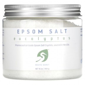 White Egret Personal Care, английская соль с эвкалиптом, 454 г (16 унций) - описание
