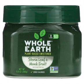 Whole Earth, Листья стевии и плоды монаха, 280 г (9,8 унции) в Москве - eco-herb.ru | фото