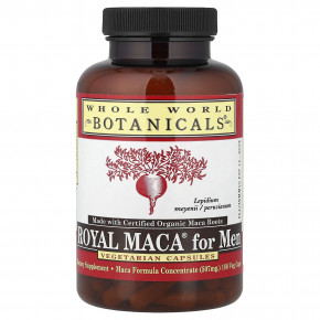 Whole World Botanicals, Royal Maca®, для мужчин, 180 вегетарианских капсул - описание | фото