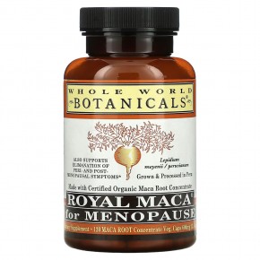 Whole World Botanicals, Royal Maca®, королевская мака для приема при менопаузе, 500 мг, 120 вегетарианских капсул в Москве - eco-herb.ru | фото