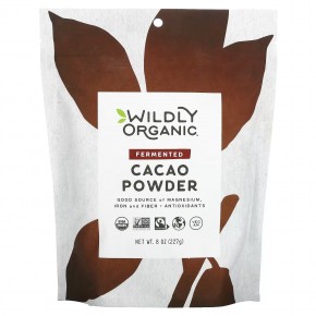 Wildly Organic, Ферментированный порошок какао, 227 г (8 унций) - описание