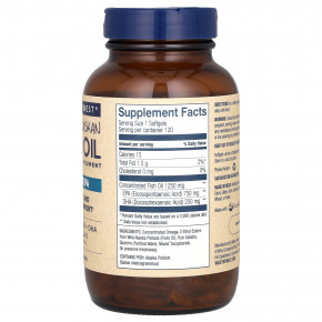 Wiley's Finest, жир дикой аляскинской рыбы, максимальное содержание ЭПК, 120 капсул в Москве - eco-herb.ru | фото