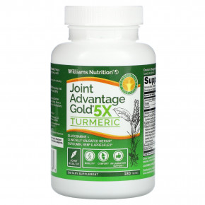 Williams Nutrition, Joint Advantage Gold 5X, биоактивная куркума, 180 таблеток (Товар снят с продажи) в Москве - eco-herb.ru | фото