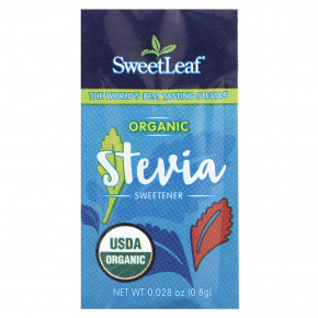 SweetLeaf Stevia, Органический подсластитель на основе стевии, 70 пакетиков, 56,7 г (2 унции) в Москве - eco-herb.ru | фото