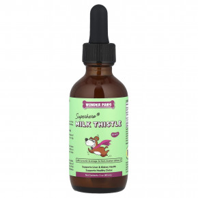 Wonder Paws, Superhero®, расторопша, для собак, 60 мл (2 унции) - описание | фото