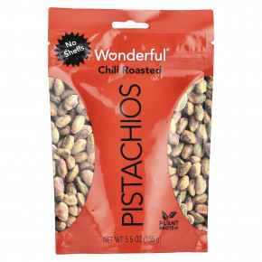 Wonderful Pistachios, обжаренный чили, без скорлупы, 155 г (5,5 унции) - описание | фото