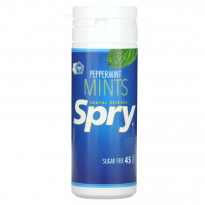 Xlear, Dental Defense Spry Mints, Мята перечная, 45 штук - описание