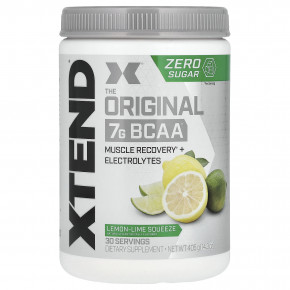 XTEND, 7 г BCAA, сок из лимона и лайма, 405 г (14,3 унции) - описание | фото