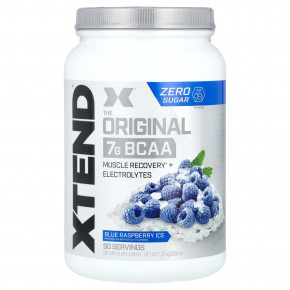 XTEND, добавка с 7 г BCAA, голубая малина со льдом, 1,22 кг (2,68 фунта) - описание | фото