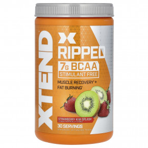 XTEND, Ripped, 7 г аминокислот с разветвленной цепью, со вкусом клубники и киви, 495 г (1,09 фунта) в Москве - eco-herb.ru | фото