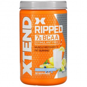 Xtend, Ripped, 7 г аминокислот с разветвленными цепями, со вкусом черничного лимонада, 495 г (1,09 фунта) в Москве - eco-herb.ru | фото