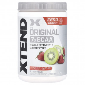 XTEND, The Original, 7 г аминокислот с разветвленной цепью (BCAA), со вкусом клубники и киви, 420 г (14,8 унции) - описание | фото