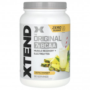 XTEND, The Original, 7 г аминокислот с разветвленной цепью (BCAA), со вкусом тропических фруктов, 1,26 кг (2,78 фунта) в Москве - eco-herb.ru | фото