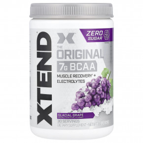 XTEND, The Original, 7 г аминокислот с разветвленной цепью (BCAA), со вкусом винограда, 405 г (14,3 унции) - описание