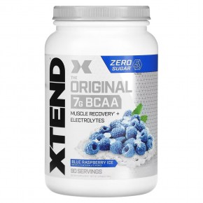 Xtend, The Original, 7 г аминокислот с разветвленной цепью (BCAA), со вкусом голубой малины, 1,26 кг (2,78 фунта) в Москве - eco-herb.ru | фото