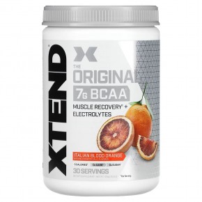 Xtend, The Original, 7 г аминокислот с разветвленной цепью (BCAA), со вкусом итальянского красного апельсина, 435 г (15,3 унции) - описание