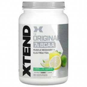 Xtend, The Original, 7 г аминокислот с разветвленными цепями, со вкусом лимона и лайма, 1,26 кг (2,78 фунта) - описание