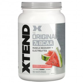 Xtend, The Original, 7 г аминокислот с разветвленной цепью (BCAA), со вкусом арбуза, 1,17 кг (2,58 фунта) - описание