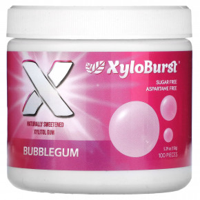 Xyloburst, ксилитол, жевательная камедь, 100 шт., 150 г (5,29 унции) - описание