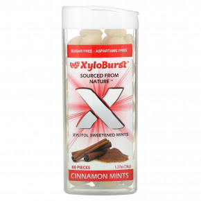 Xyloburst, подслащенные ксилитолом мятные конфеты, со вкусом корицы, 60 шт., 36 г (1,27 унции) в Москве - eco-herb.ru | фото