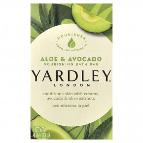 Yardley London, питательное мыло для ванны, алоэ и авокадо, 113 г (4 унции) в Москве - eco-herb.ru | фото