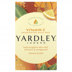 Yardley London, Питательное мыло для ванны, витамин C, 113 г (4 унции) - описание | фото