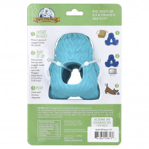 Yeti Dog Chew, Puff & Play, дозатор лакомств, жевательные таблетки для собак, йети, синий, 4 жевательных конфеты, 1 дозатор в Москве - eco-herb.ru | фото