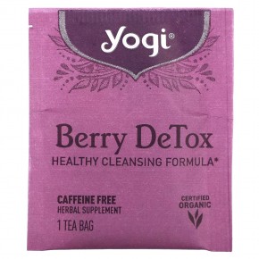 Yogi Tea, Berry DeTox, ягодный чай, без кофеина, 16 чайных пакетиков, 32 г (1,12 унции) в Москве - eco-herb.ru | фото