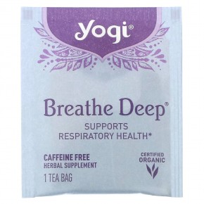 Yogi Tea, Breathe Deep, без кофеина, 16 чайных пакетиков, 32 г (1,12 унции) в Москве - eco-herb.ru | фото