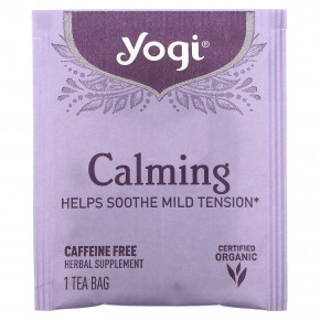 Yogi Tea, Calming, без кофеина, 16 чайных пакетиков, 29 г (1,02 унций) (Товар снят с продажи) в Москве - eco-herb.ru | фото