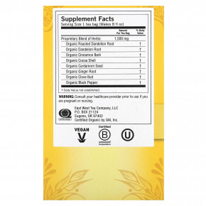 Yogi Tea, DeTox, обжаренный одуванчик, без кофеина, 16 чайных пакетиков, 24 г (0,85 унции) в Москве - eco-herb.ru | фото