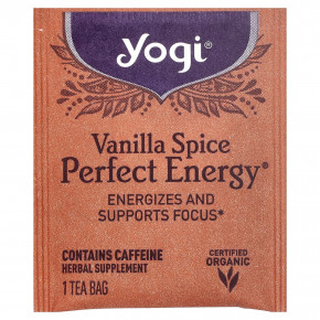 Yogi Tea, Perfect Energy®, ваниль, 16 чайных пакетиков, 32 г (1,12 унции) в Москве - eco-herb.ru | изображение Yogi Tea, Perfect Energy®, ваниль, 16 чайных пакетиков, 32 г (1,12 унции) в Москве - eco-herb.ru | фото