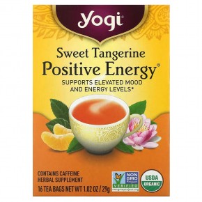 Yogi Tea, Positive Energy, сладкий мандарин, 16 чайных пакетиков, 29 г (1,02 унции) в Москве - eco-herb.ru | фото