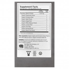 Yogi Tea, пряное яблоко и ромашка, без кофеина, 16 чайных пакетиков, 29 г (1,02 унции) в Москве - eco-herb.ru | фото