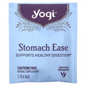 Yogi Tea, Stomach Ease, без кофеина, 16 чайных пакетиков, 29 г (1,02 унции) в Москве - eco-herb.ru | фото