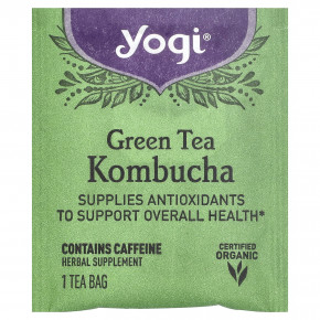 Yogi Tea, зелёный чай комбуча, 16 чайных пакетиков, 32 г (1,12 унции) в Москве - eco-herb.ru | фото