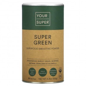 Your Super, Super Green, Superfood Smoothie Powder, 5.3 oz (150 g) в Москве - eco-herb.ru | фото
