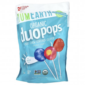 YumEarth, Organic Duopops ™, разнообразие, 20 леденцов, 300 г (10,6 унции) - описание | фото