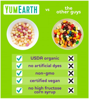 YumEarth, Органические мармеладки, 15 пакетиков с закусками по 14 г (0,5 унции) в Москве - eco-herb.ru | фото