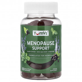 YumVs, жевательные таблетки для поддержки в период менопаузы, натуральный продукт, 60 жевательных конфет - описание | фото
