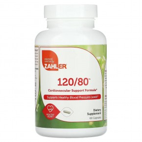 Zahler, 120/80, Cardiovascular Support Formula, 60 Capsules в Москве - eco-herb.ru | фото